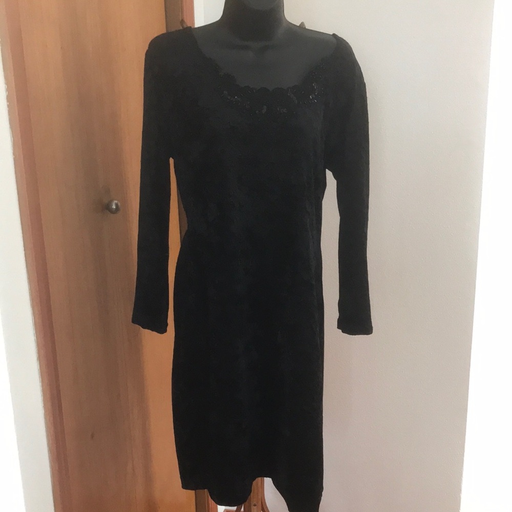 Elegant Black Lace Dress Vintage Molly Malloy